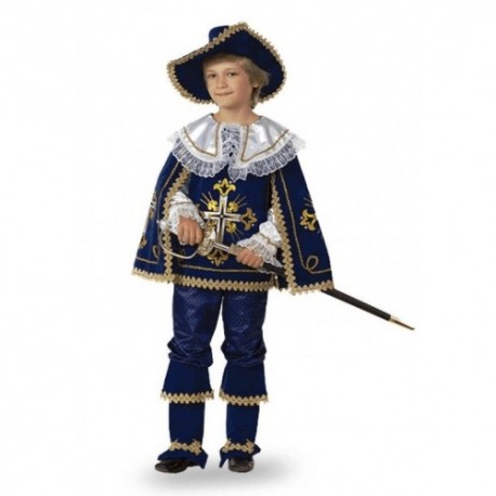 Карнавальный костюм Мушкетёр Короля синий