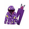 Теплый зимний мембранный комплект Valianly цвет Purple Lego